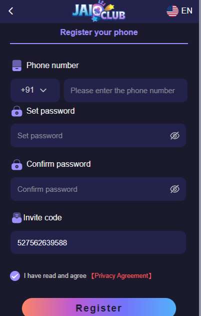 jai club register
