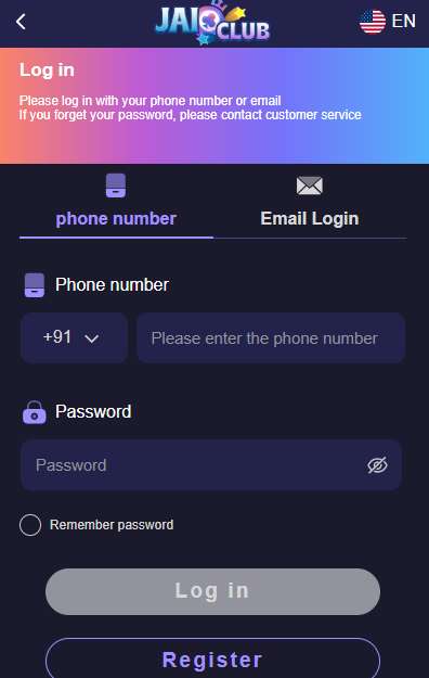 Jai Club Login